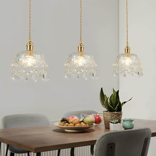 Prismelle – Schlichte LED-Deckenlampe aus Glas für elegante Wohnräume