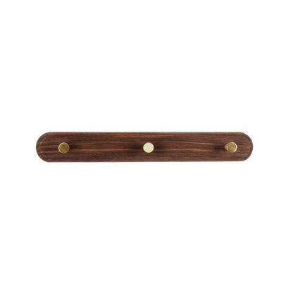 Brunn – Garderobenleiste aus Holz & Messing