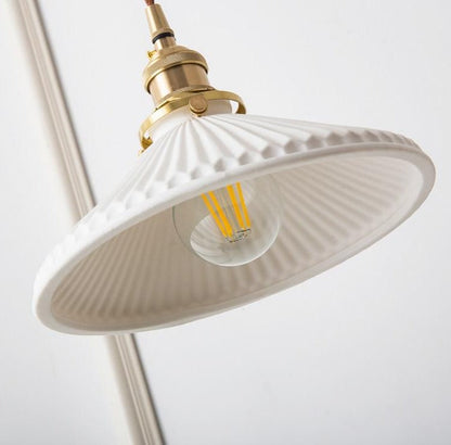 Glisten - Weiße keramische Pendelleuchte