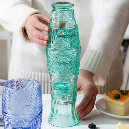 KoiGlass – Farbiges Trinkglas-Set in Koi-Fischform