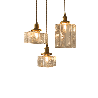 Farrah - Moderne Glas-Hängelampe im Retro-Look