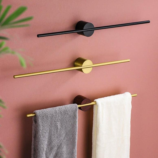 TowelCraft – Moderner Wand-Handtuchhalter aus schwarzem Metall