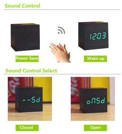 Nordic Harmony - Digitale CUBE Tischuhr für Ihr Zuhause