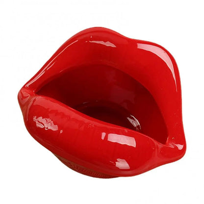 LipPop – Cartoon-Keramik-Aschenbecher in Lippenform