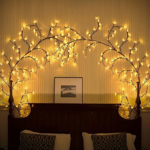 VinoLichter – Romantische LED-Lichterkette im Rebenstil