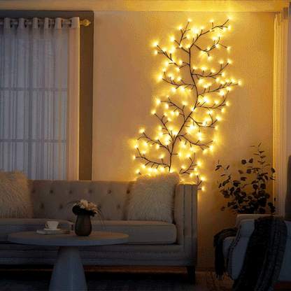 VinoLichter – Romantische LED-Lichterkette im Rebenstil