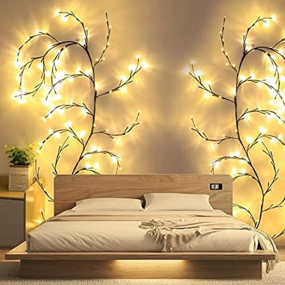 VinoLichter – Romantische LED-Lichterkette im Rebenstil