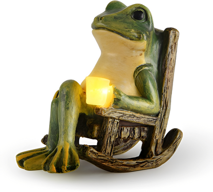 Frilo – Spaßige Frosch-Solarfigur