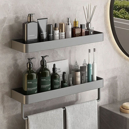 BadeForm – Graue Regal-Lösung mit modernem Design