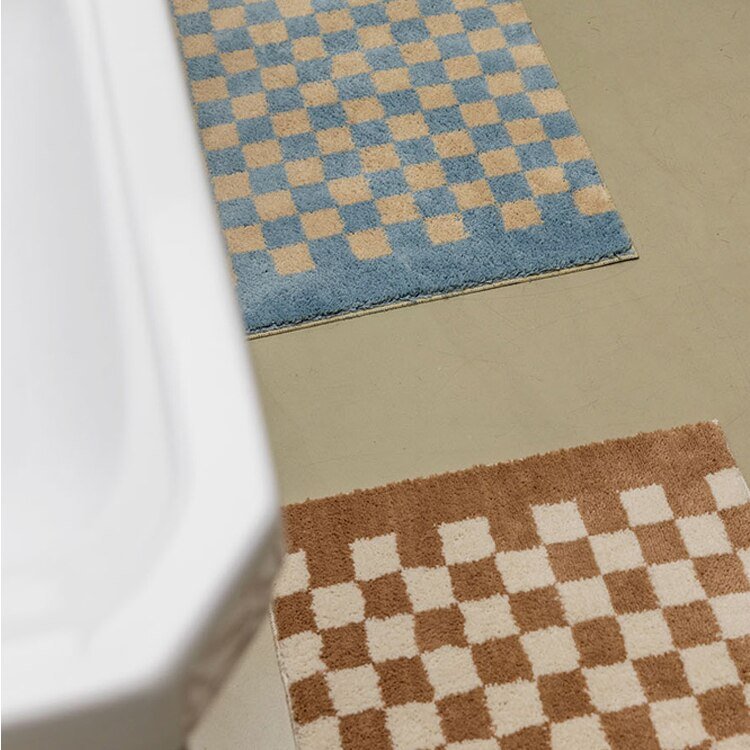KaroWeich – Extra weicher Badteppich mit stylischem Karodesign
