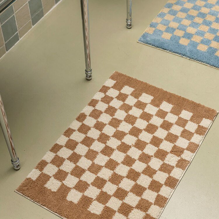 KaroWeich – Extra weicher Badteppich mit stylischem Karodesign