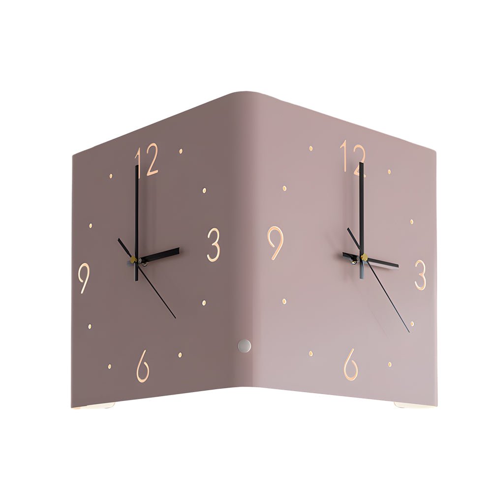 Elina – Beidseitige Wandleuchte mit Uhr