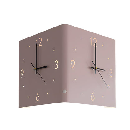 Elina – Beidseitige Wandleuchte mit Uhr