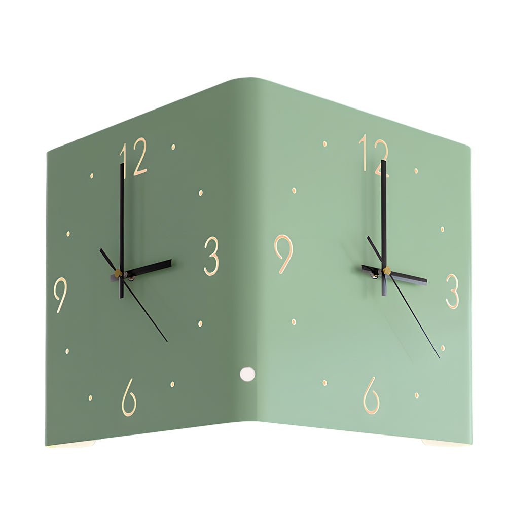 Elina – Beidseitige Wandleuchte mit Uhr