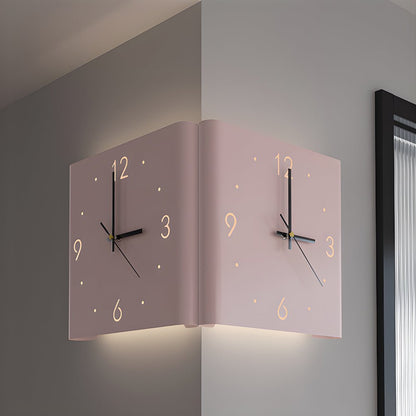 Elina – Beidseitige Wandleuchte mit Uhr