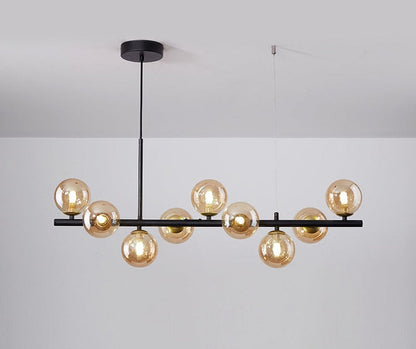 GoldLine – Eleganter Esstisch-Kronleuchter mit Designer-Flair