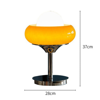 BauLicht – Gelbe Bauhaus-Tischlampe