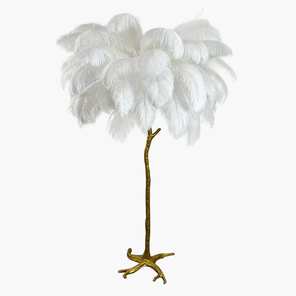 Felicitas – Dekorative Stehlampe mit Kunstharzfedern