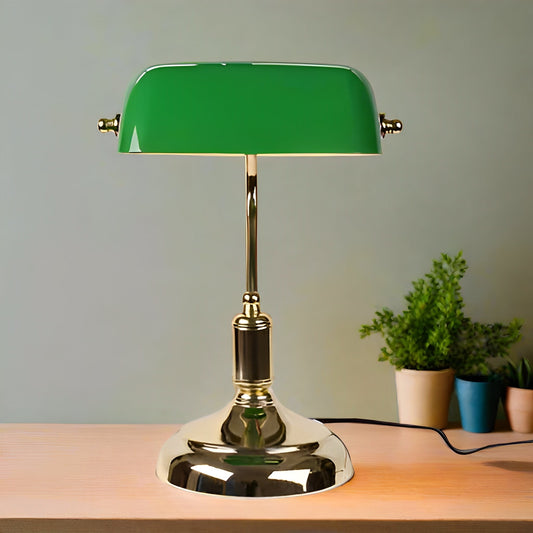 Theresa – Europäische Tischlampe mit Glasfuß: Klassischer Look trifft zeitlose Eleganz