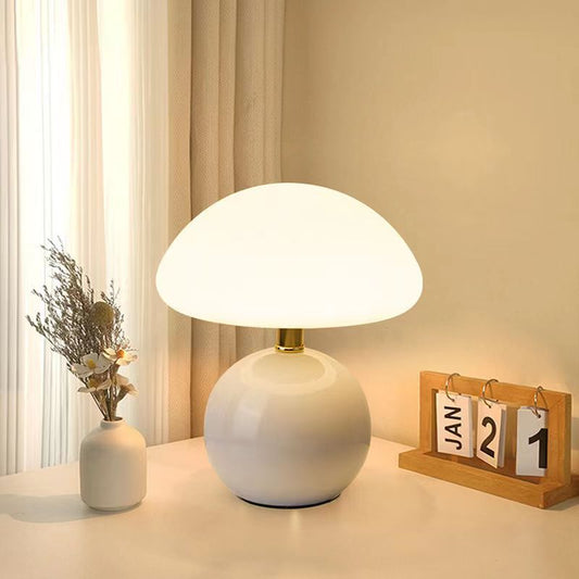 Signe – Französische Creme Pilz Lampe