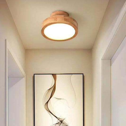HolzGlanz – Moderne Deckenlampe aus Holz